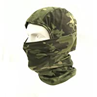 WorldShopping4U Camuflaje Ninja pasamontañasTactical Airsoft Caza al aire libre Máscara protectora de rostro completo